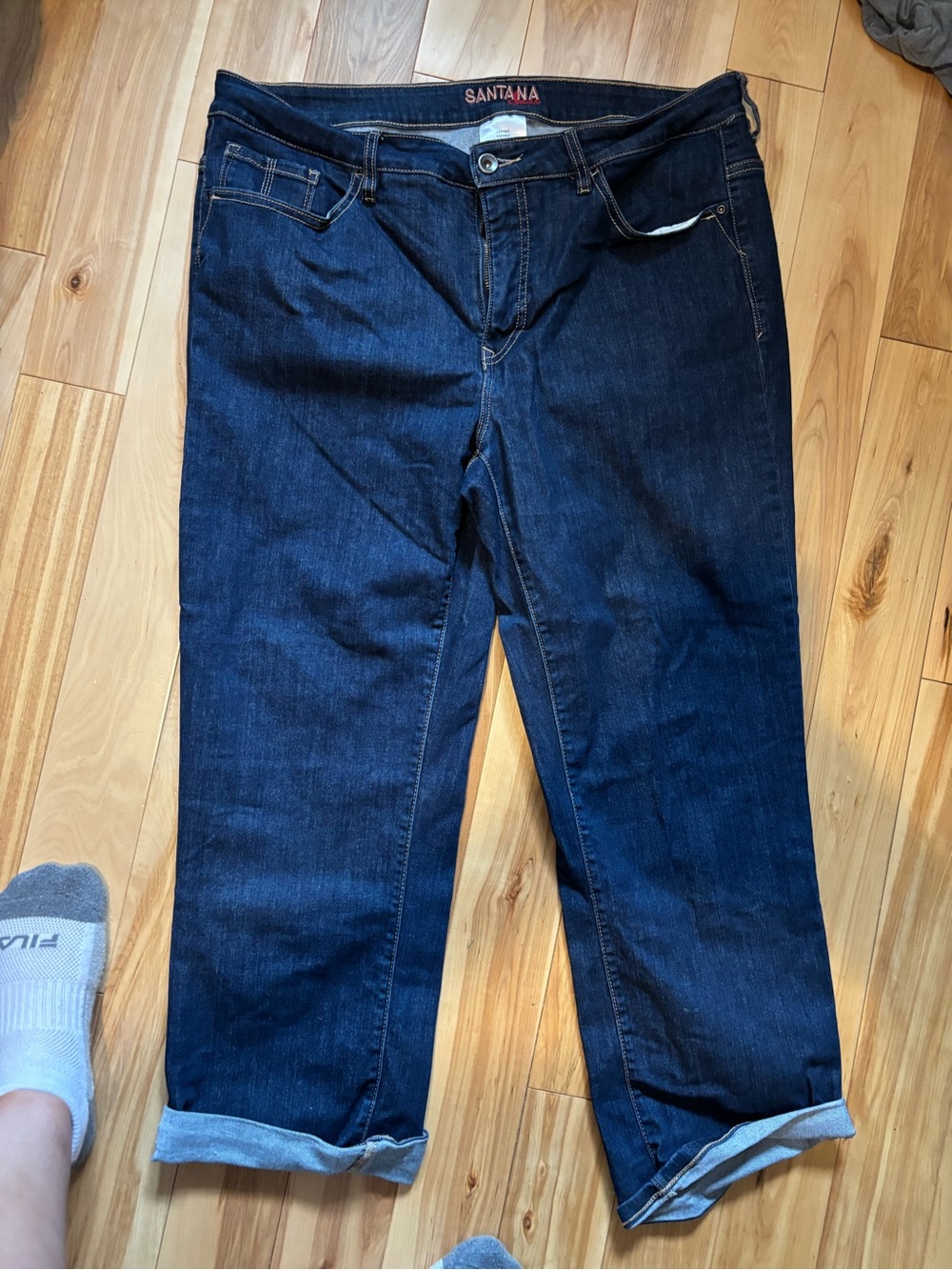 Santana Canada Dark Indigo Relaxed Fit Women's cropped jeans